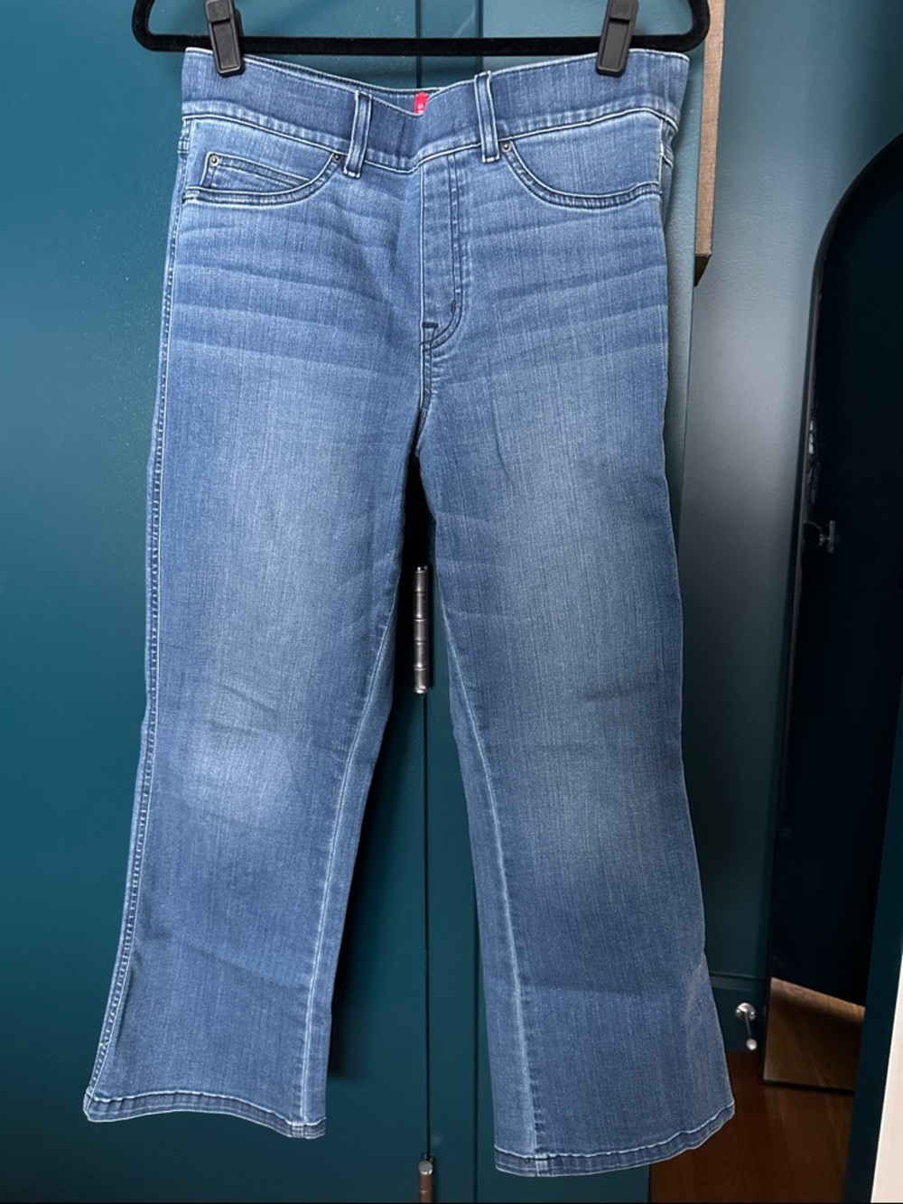 SPANX Women's Light Blue kick flare  Jeans